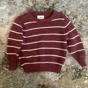 OLD NAVY 2T Sweater Burgundy & White